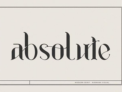 Free Absolute - Modern Serif Font calligraphy display font display typeface elegant font font font awesome font family fonts handwritten lettering modern font modern fonts sans serif sans serif font script serif font type typedesign typeface vintage font