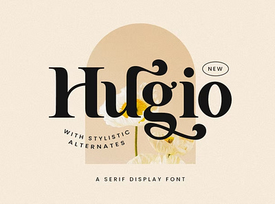 Free Hugio - Display Font calligraphy display font display typeface elegant font font font awesome font family fonts handwritten lettering modern font modern fonts sans serif sans serif font script serif font type typedesign typeface vintage font