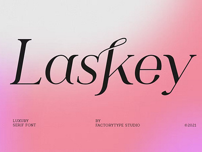 Free Laskey Display Font