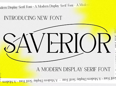 Free Saverior - Advertisement Font calligraphy display font display typeface elegant fonts font font awesome font family handwritten lettering modern font modern fonts sans serif sans serif font script serif font type typedesign typeface vintage font