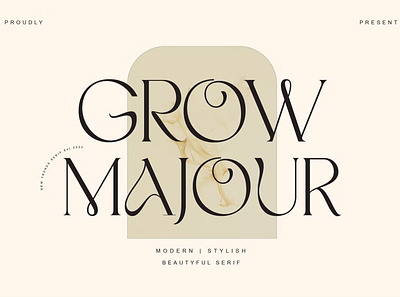 Free Grow Majour Font calligraphy display font display typeface elegant font font font awesome font family fonts handwritten lettering modern font modern fonts sans serif sans serif font script serif font type typedesign typeface vintage font