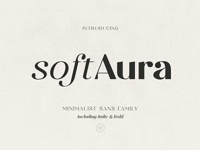 Soft Aura - Minimalist Sans Family calligraphy display font display typeface elegant font font font awesome font family fonts handwritten lettering modern font modern fonts sans serif sans serif font script serif font type typedesign typeface vintage font