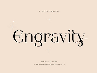 Free Engravity - Modern Expressive Elegant Serif