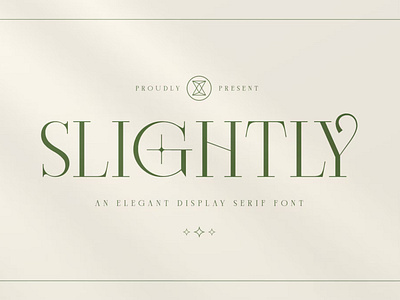 FREE Slightly - Elegant Display Serif