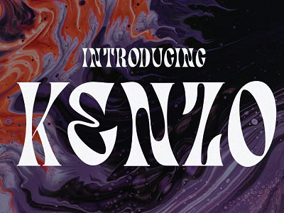 Kenzo - Psychedelic Typeface display font font awesome font family fonts sans serif sans serif font serif font