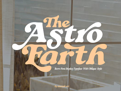 Astro Earth | Retro Display Font