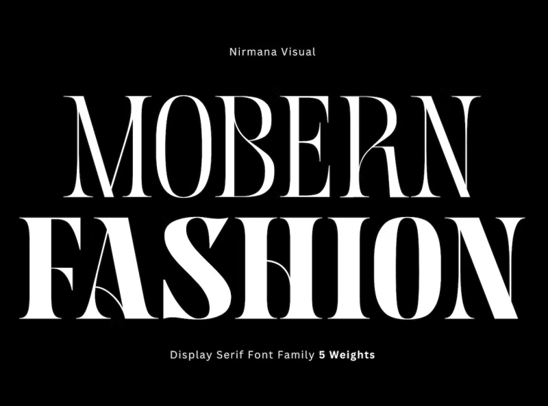 Mobern Fashion - Retro Font by Joseph Typo on Dribbble