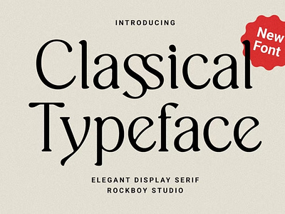 Classical Typeface