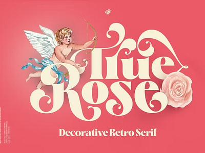 True Rose - Decorative Retro Font