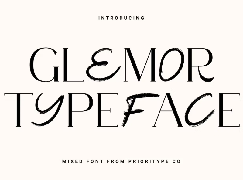 Glemor Typeface by Fonts/Typography on Dribbble