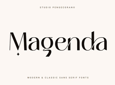 Magenda – Modern & Classic Sans Serif Fonts font fonts typography
