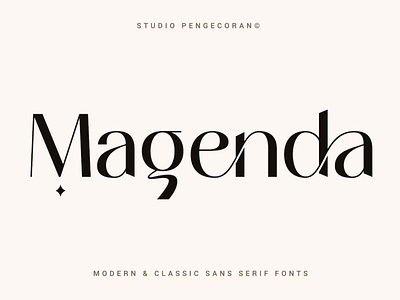 Magenda – Modern & Classic Sans Serif Fonts