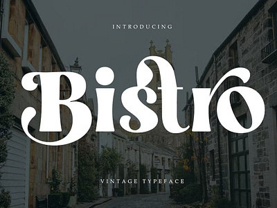 Bistro - Vintage Typeface