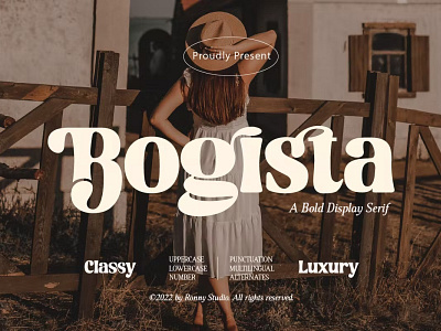 Bogista - A Bold Display Serif