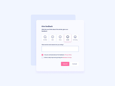 Give Feedback design illustration ui ux