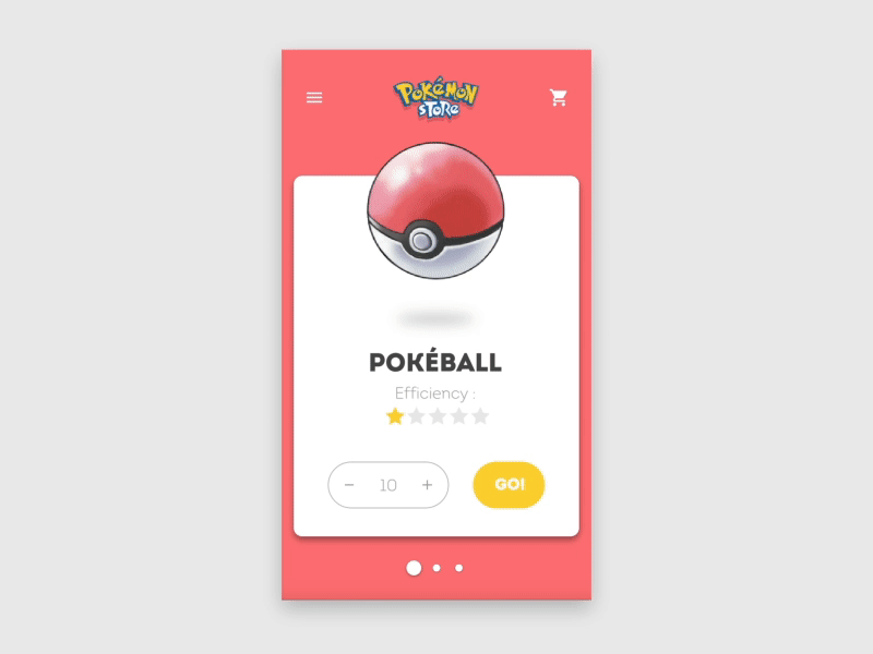 Pokémon Shop - Buy Pokéballs animation app go pokeball pokemon pokémon shop superball ui