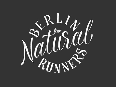 Berlin Natural Runners branding design illustration lettering logo typography