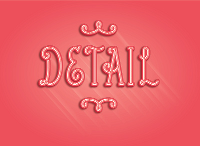 Detail branding design illustration lettering logo typography vector