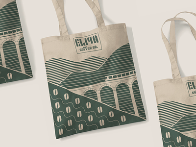 Tote Bag Concept, Eliya Coffee branding design illustration