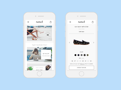 The shoe store goes responsive. commerce mobile responsive shoe shop store ui ux web