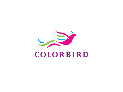 Colorbird bird brand branding color colorful design flying logo vector