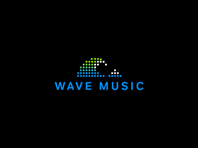 wave music brand branding design fuji logo music simple vector wave