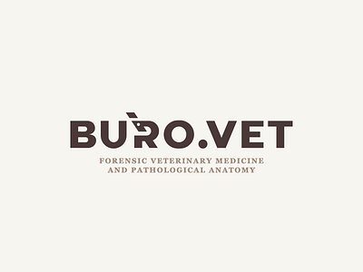 buro.vet brand branding clever design illustration lettering logo microscope simple vector veterinary