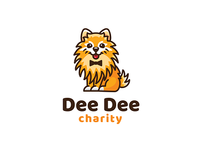 Dee Dee brand branding cute design dog illustration logo vector