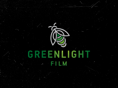 Greenlight Film bug firefly green light logo