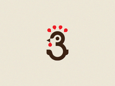 3 - hens 3 chicken hen logo