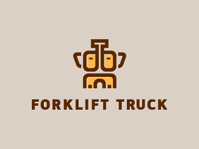 Forklift Truck elephant forklift logo truck up