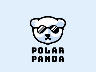 Polar Panda bear china cute glasses logo panda polar russian