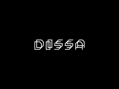 Dissa brand lettering logo simple streetwear