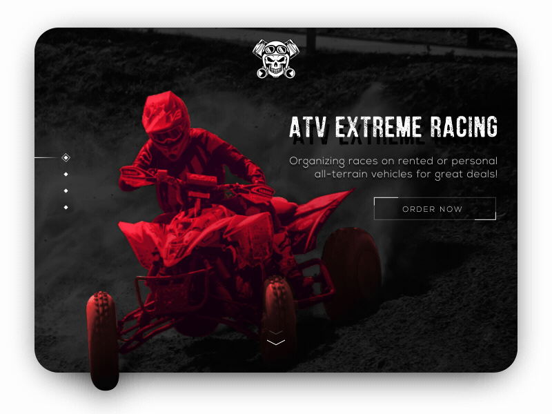 ATV Extreme Racing (Concept) after effects animation atv black concept extreme gif interface live photo quad quad bike racing red ui vehicle web