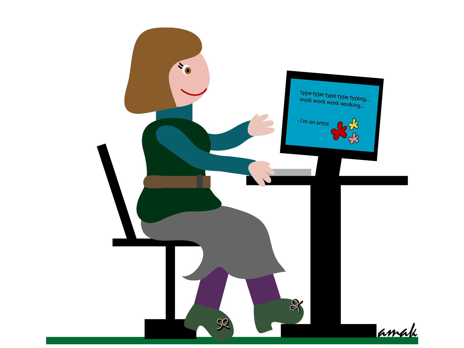 Type Type Typing by AMak on Dribbble