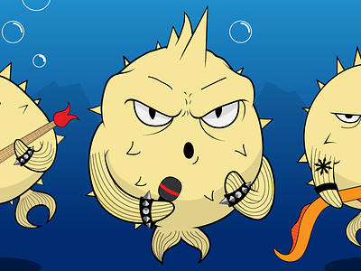 Openbsd Songs - Album cover detail 2 band cd cover chaos cover drawing fish fishes illustration kaos metal ocean rock