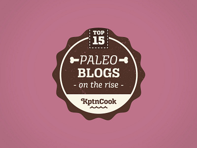 Paleo Blogs Badge badge blog blogger bone caveman diet food paleo recipes texture