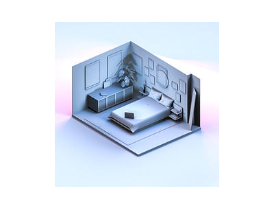 Isometric Bedroom Experiment