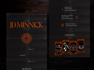 Tarot-Inspired Personal Site Concept