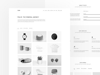 Creative Minimal Portfolio Theme agency branding clean creative design ecommerce freelancer logo minimal minimal portfolio personal personal portfolio portfolio simple team typography ui ux web design website