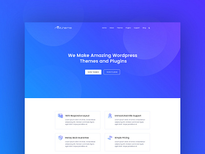 Agency Theme And Plugin Website agency clean colorful creative creative agency design digital agency gradient header interface landing page minimal plugin service theme typography ui ux web design web design website