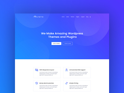 Agency Theme And Plugin Website
