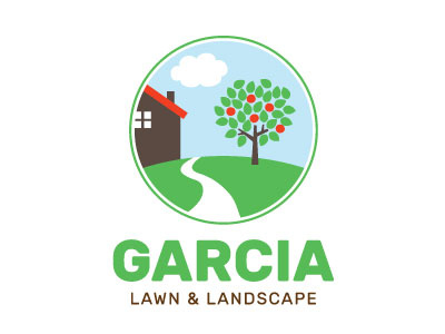 Garcia Lawn & Landscape Logo company landscaping logo