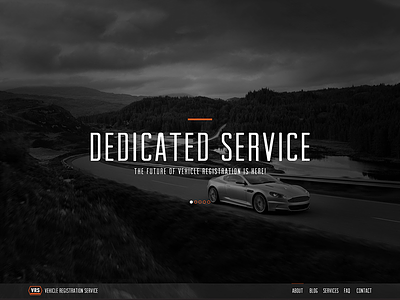 Vehicle Services Website car clean flat icons registration simple ui user interface web website