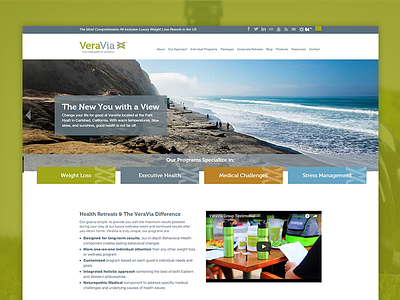 Fitness Retreat Website clean fitness flat icons simple ui user interface web website weight loss