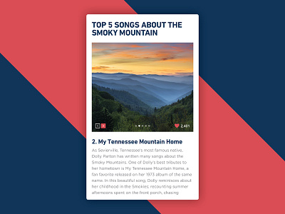 Day 72 – Image Slider 072 android dailyui image slider images ios mobile mountains slider tennessee uidesign user interface