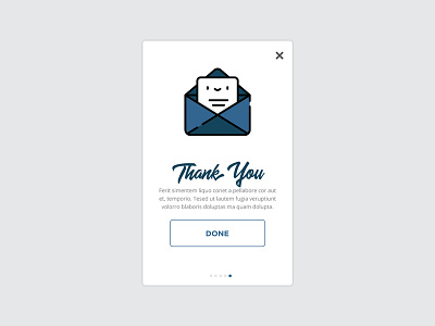 Day 77 – Thank You 077 card cute dailyui email message mobile msg popup thank you user interface web