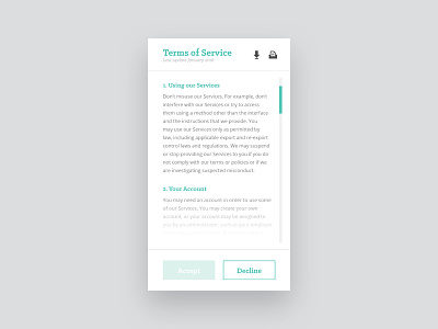 Day 89 – Terms of Service 089 cover dailyui fine print lawyer legal mobile privacy policy terms terms of service uidesign user interface
