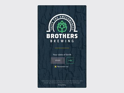 Day 93 – Splash Screen 093 beer brewery craft dailyui enter page hipster hops microbrewery splash screen uidesign user interface