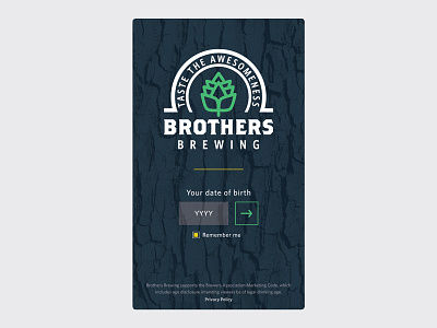 Day 93 – Splash Screen 093 beer brewery craft dailyui enter page hipster hops microbrewery splash screen uidesign user interface